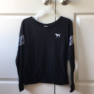 Black Long Sleeved Pink Shirt💗